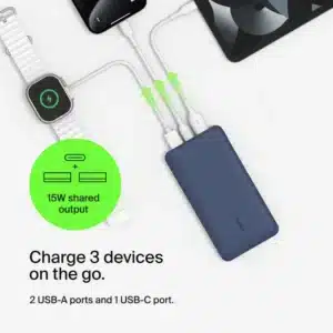 Belkin Fast Charging BL-PB-B011-10000C-BLU - Reliable Power Bank in Blue